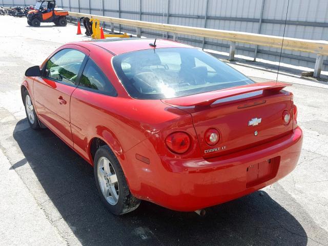 1G1AT18HX97141358 - 2009 CHEVROLET COBALT LT RED photo 3