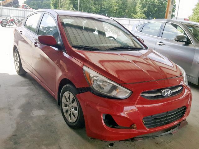 KMHCT4AE6GU992066 - 2016 HYUNDAI ACCENT SE RED photo 1