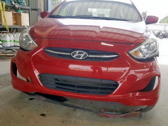 KMHCT4AE6GU992066 - 2016 HYUNDAI ACCENT SE RED photo 9