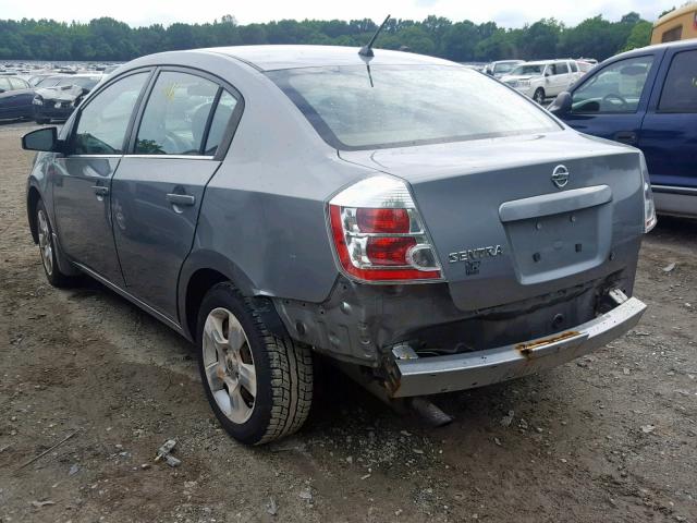 3N1AB61E38L678061 - 2008 NISSAN SENTRA 2.0 GRAY photo 3