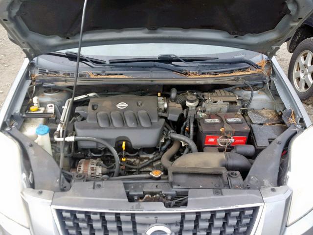 3N1AB61E38L678061 - 2008 NISSAN SENTRA 2.0 GRAY photo 7