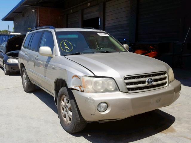 JTEHF21A020083853 - 2002 TOYOTA HIGHLANDER TAN photo 1