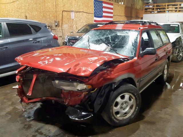 4S3BG6852T7982276 - 1996 SUBARU LEGACY OUT RED photo 2