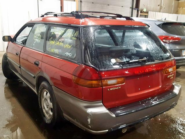 4S3BG6852T7982276 - 1996 SUBARU LEGACY OUT RED photo 3