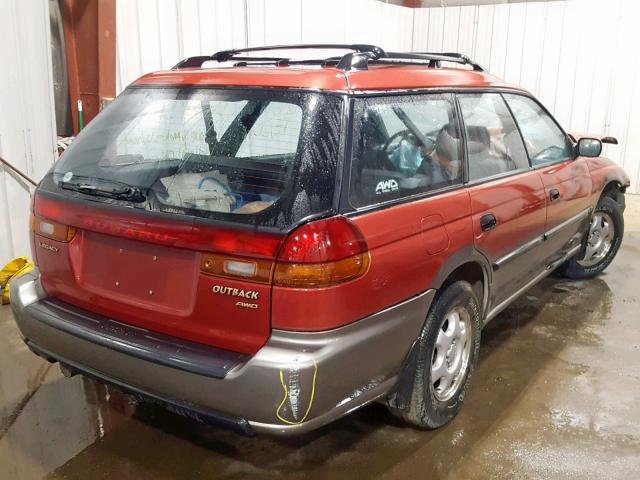 4S3BG6852T7982276 - 1996 SUBARU LEGACY OUT RED photo 4