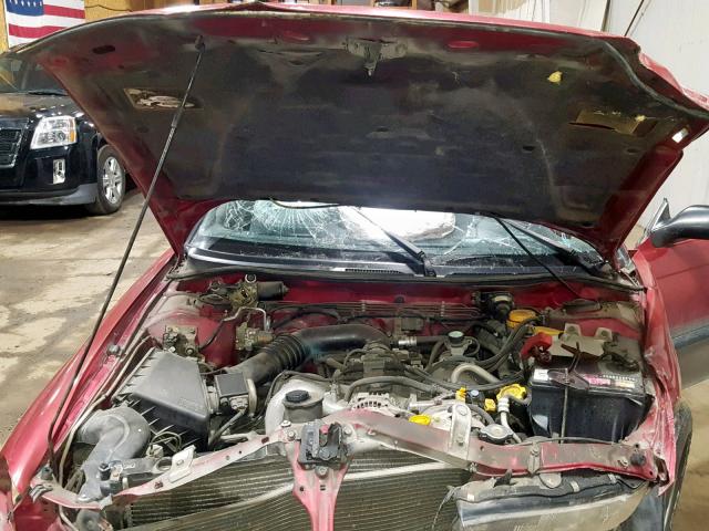 4S3BG6852T7982276 - 1996 SUBARU LEGACY OUT RED photo 7