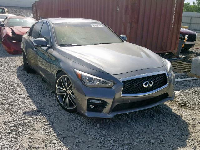 JN1BV7AP0FM337996 - 2015 INFINITI Q50 BASE GRAY photo 1