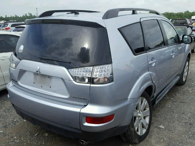 JA4AS3AW4AZ012128 - 2010 MITSUBISHI OUTLANDER SILVER photo 4