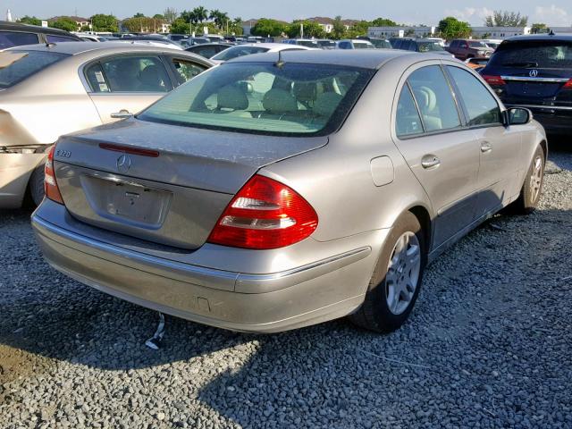 WDBUF65J64A432739 - 2004 MERCEDES-BENZ E 320 SILVER photo 4