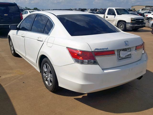 1HGCP2F49BA120537 - 2011 HONDA ACCORD LXP WHITE photo 3