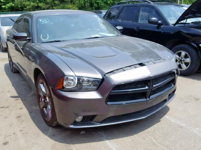 2C3CDXHG1EH189440 - 2014 DODGE CHARGER SX GRAY photo 1