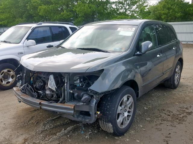 2HNYD28227H508561 - 2007 ACURA MDX GRAY photo 2