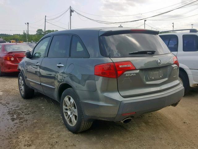 2HNYD28227H508561 - 2007 ACURA MDX GRAY photo 3