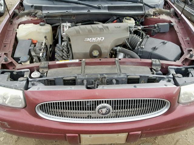 1G4HR54K9YU301996 - 2000 BUICK LESABRE LI MAROON photo 7