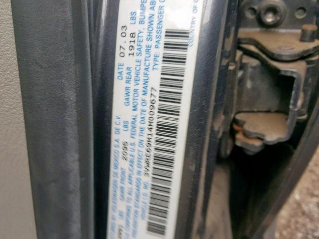 3VWRE69M14M009677 - 2004 VOLKSWAGEN JETTA GL GRAY photo 10