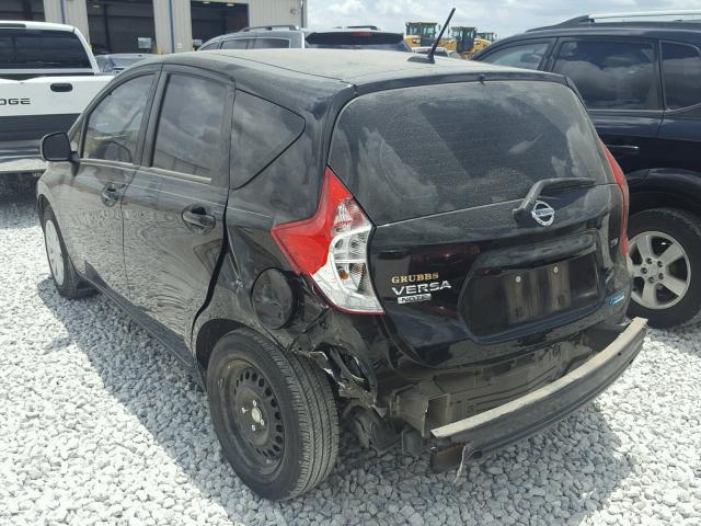 3N1CE2CP1EL355548 - 2014 NISSAN VERSA NOTE BLACK photo 3