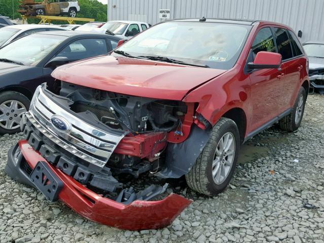 2FMDK38C79BA47044 - 2009 FORD EDGE SEL RED photo 2