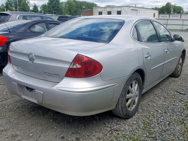 2G4WD532651185297 - 2005 BUICK LACROSSE C SILVER photo 4