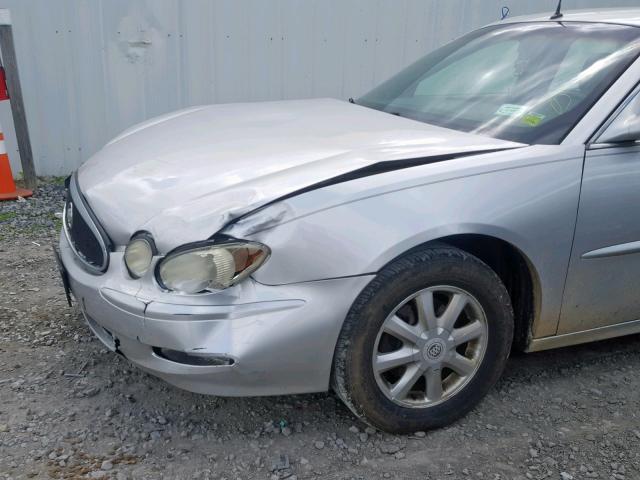 2G4WD532651185297 - 2005 BUICK LACROSSE C SILVER photo 9