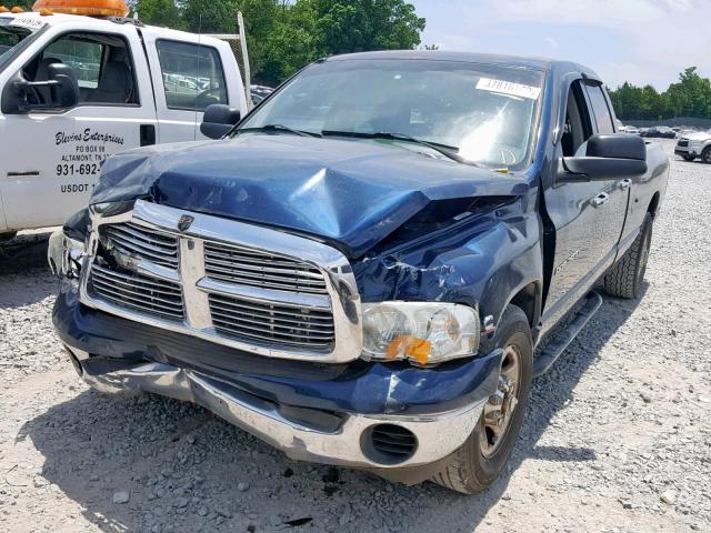 3D7KA28C03G783617 - 2003 DODGE RAM 2500 S BLUE photo 2