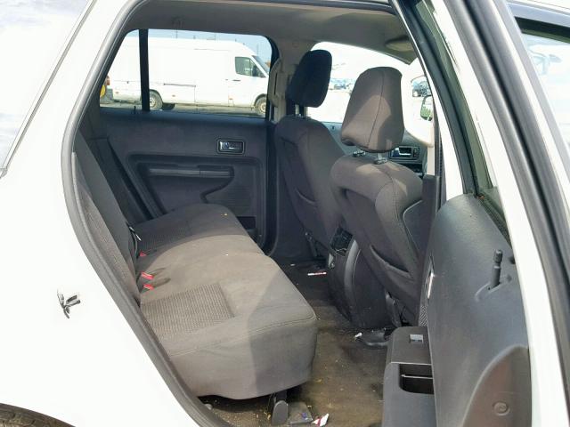 2FMDK36C09BA60494 - 2009 FORD EDGE SE WHITE photo 6