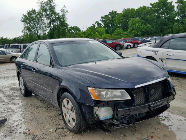 5NPET46C68H383527 - 2008 HYUNDAI SONATA BLUE photo 1