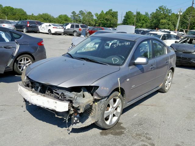 JM1BK323451341575 - 2005 MAZDA 3 S GRAY photo 2