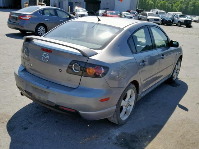 JM1BK323451341575 - 2005 MAZDA 3 S GRAY photo 4