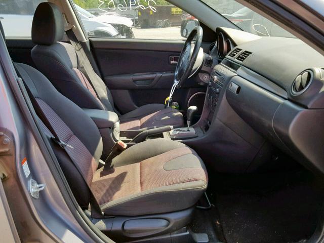 JM1BK323451341575 - 2005 MAZDA 3 S GRAY photo 5