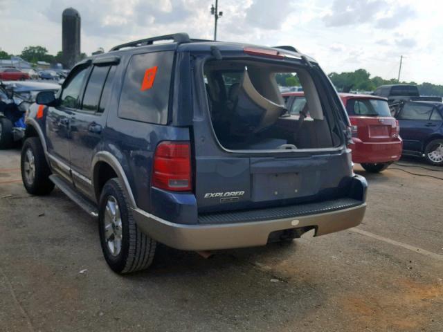 1FMZU64K34UA91981 - 2004 FORD EXPLORER E BLUE photo 3