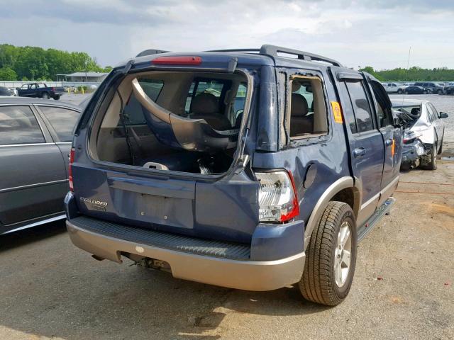 1FMZU64K34UA91981 - 2004 FORD EXPLORER E BLUE photo 4