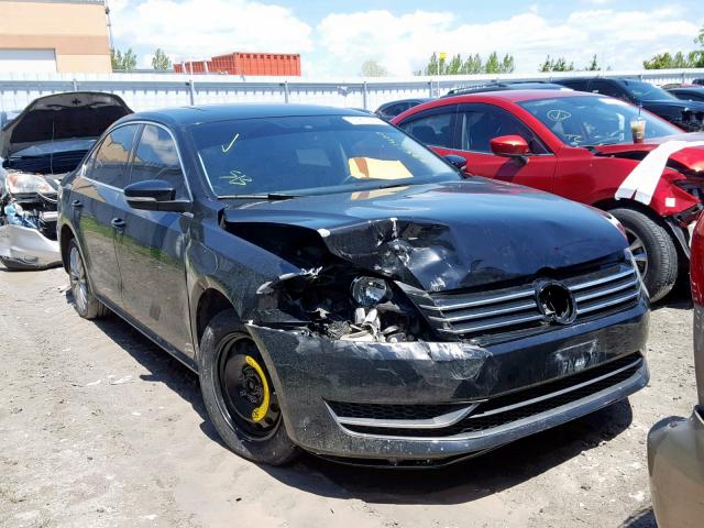 1VWBS7A32EC113312 - 2014 VOLKSWAGEN PASSAT SE BLACK photo 1