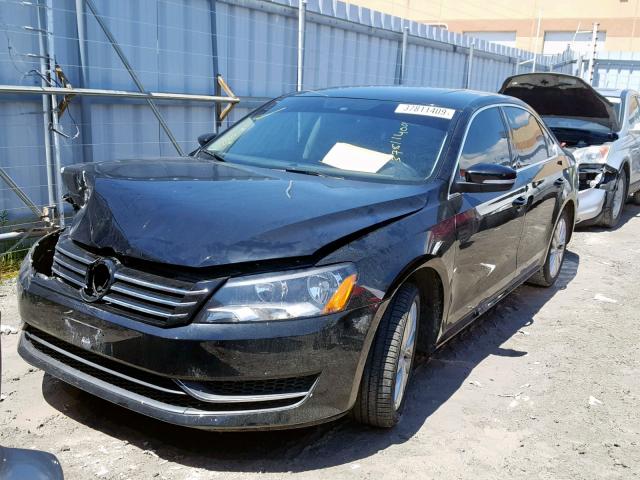 1VWBS7A32EC113312 - 2014 VOLKSWAGEN PASSAT SE BLACK photo 2