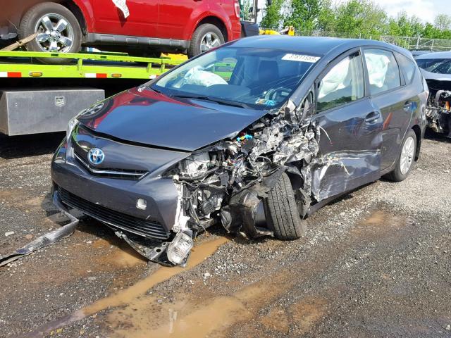 JTDZN3EU1C3148022 - 2012 TOYOTA PRIUS V GRAY photo 2