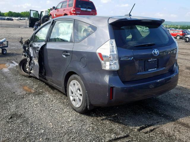 JTDZN3EU1C3148022 - 2012 TOYOTA PRIUS V GRAY photo 3