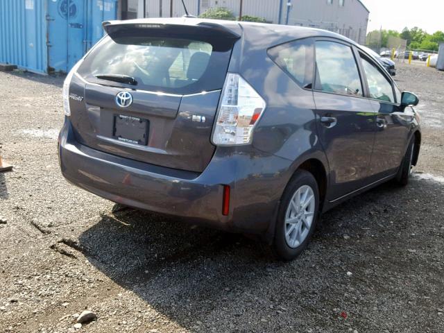 JTDZN3EU1C3148022 - 2012 TOYOTA PRIUS V GRAY photo 4