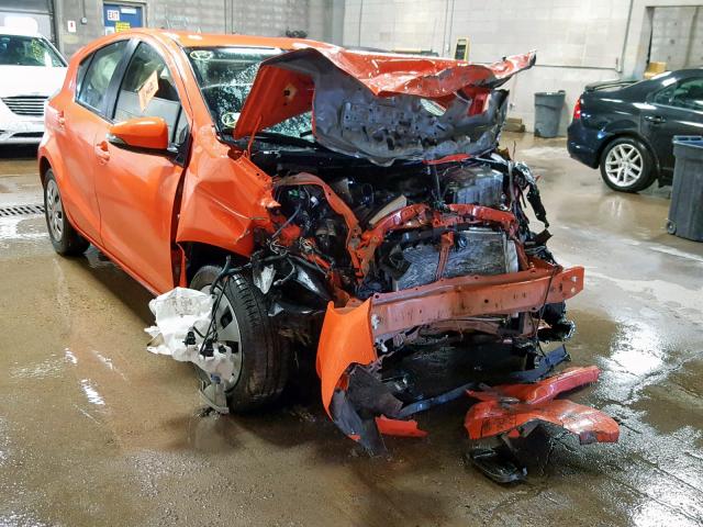 JTDKDTB34E1074383 - 2014 TOYOTA PRIUS C ORANGE photo 1