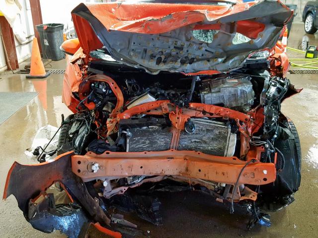 JTDKDTB34E1074383 - 2014 TOYOTA PRIUS C ORANGE photo 7