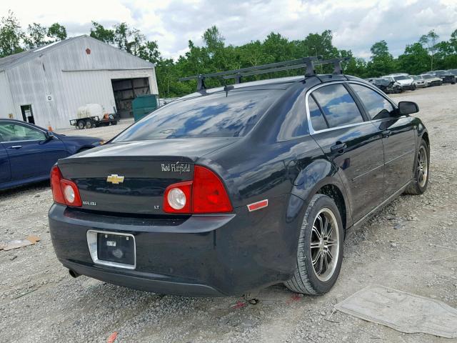 1G1ZH57B484293628 - 2008 CHEVROLET MALIBU 1LT BLACK photo 4
