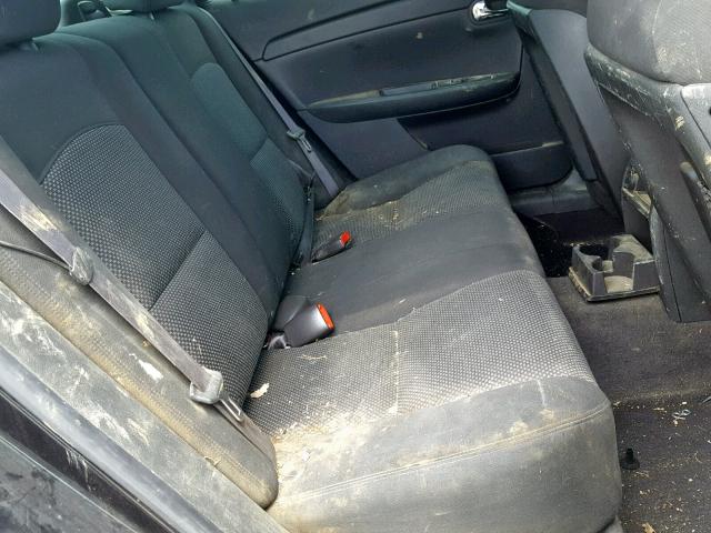1G1ZH57B484293628 - 2008 CHEVROLET MALIBU 1LT BLACK photo 6