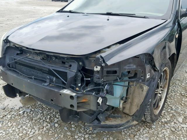 1G1ZH57B484293628 - 2008 CHEVROLET MALIBU 1LT BLACK photo 9