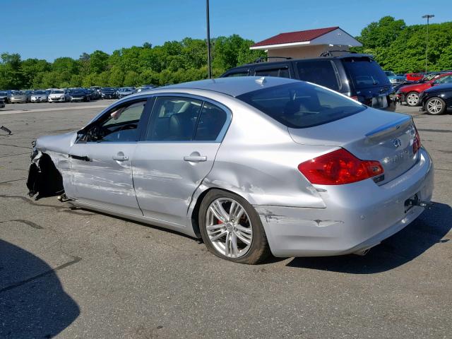 JN1CV6ARXDM758010 - 2013 INFINITI G37 GRAY photo 3