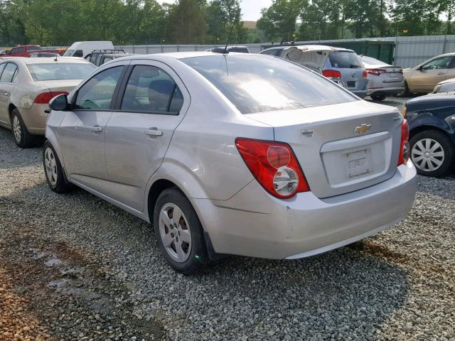 1G1JA5SH0G4129756 - 2016 CHEVROLET SONIC LS SILVER photo 3