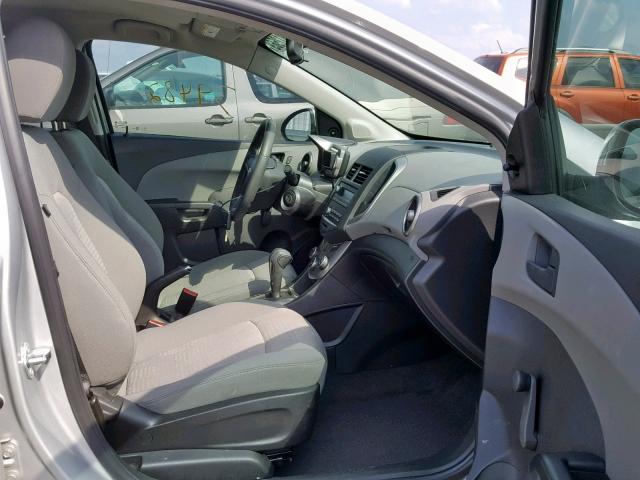 1G1JA5SH0G4129756 - 2016 CHEVROLET SONIC LS SILVER photo 5