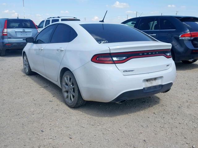 1C3CDFBA0DD326586 - 2013 DODGE DART SXT WHITE photo 3