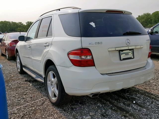 4JGBB72E58A336586 - 2008 MERCEDES-BENZ ML 550 WHITE photo 3