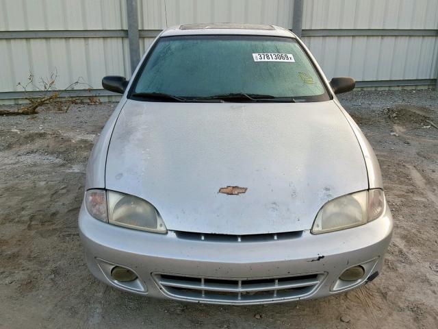 1G1JF12T917164283 - 2001 CHEVROLET CAVALIER Z GRAY photo 9