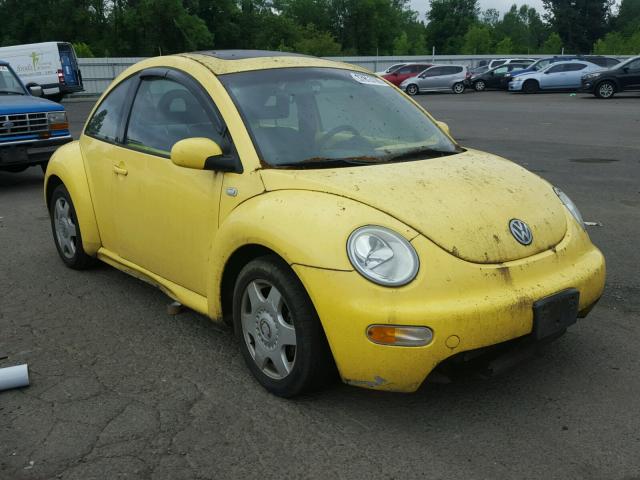 3VWCC21C91M417508 - 2001 VOLKSWAGEN NEW BEETLE YELLOW photo 1