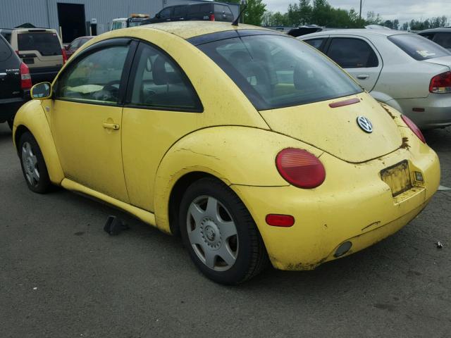 3VWCC21C91M417508 - 2001 VOLKSWAGEN NEW BEETLE YELLOW photo 3