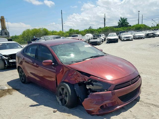 1C3CDFBB8FD344216 - 2015 DODGE DART SXT MAROON photo 1